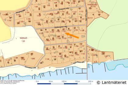 Illustrerad karta över fastigheten eller området