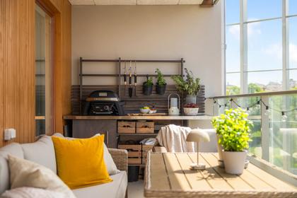 Balkong eller utsiktsbild