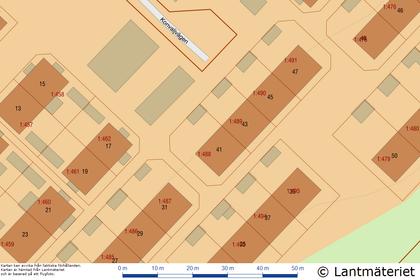Illustrerad karta över fastigheten eller området