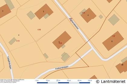 Illustrerad karta över fastigheten eller området