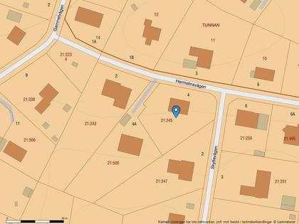 Illustrerad karta över fastigheten eller området