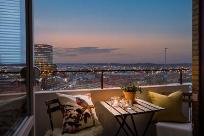 Balkong eller utsiktsbild