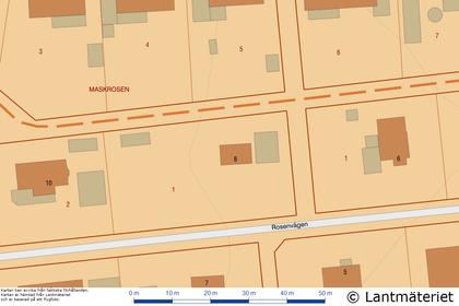 Illustrerad karta över fastigheten eller området