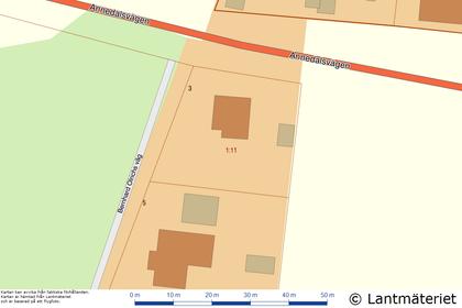 Illustrerad karta över fastigheten eller området