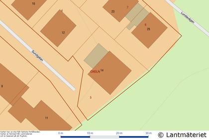 Illustrerad karta över fastigheten eller området