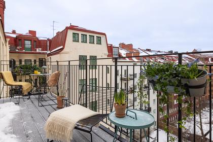 Balkong eller utsiktsbild