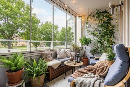 Balkong eller utsiktsbild