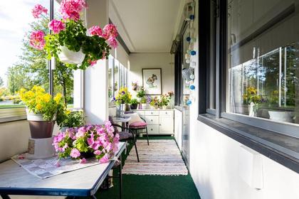 Balkong eller utsiktsbild