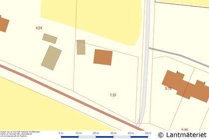 Illustrerad karta över fastigheten eller området