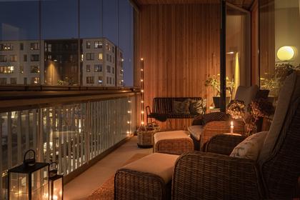 Balkong eller utsiktsbild