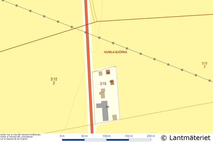 Illustrerad karta över fastigheten eller området