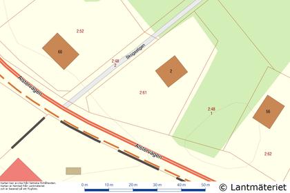 Illustrerad karta över fastigheten eller området