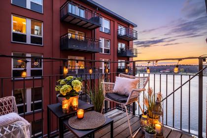 Balkong eller utsiktsbild