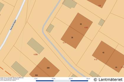 Illustrerad karta över fastigheten eller området