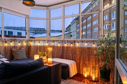 Balkong eller utsiktsbild