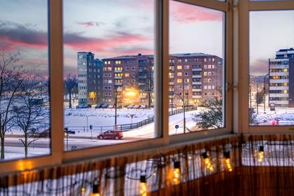 Balkong eller utsiktsbild