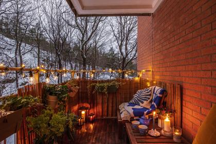 Balkong eller utsiktsbild