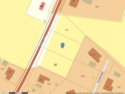 Illustrerad karta över fastigheten eller området