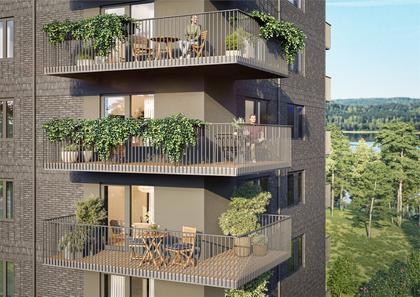 Balkong eller utsiktsbild