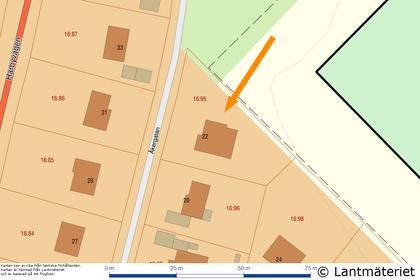 Illustrerad karta över fastigheten eller området