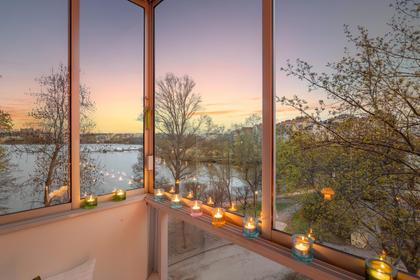 Balkong eller utsiktsbild