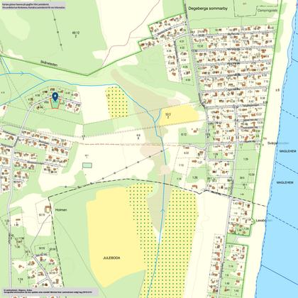 Illustrerad karta över fastigheten eller området