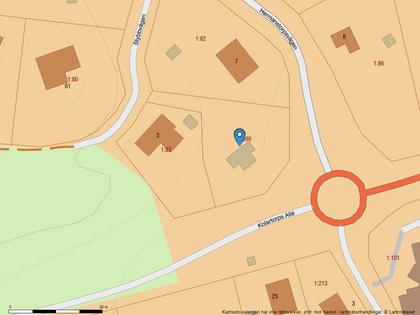 Illustrerad karta över fastigheten eller området