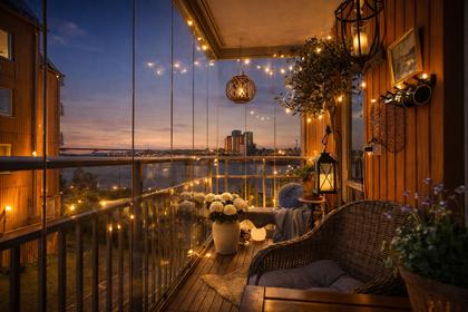 Balkong eller utsiktsbild