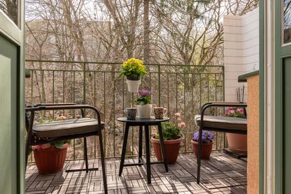 Balkong eller utsiktsbild