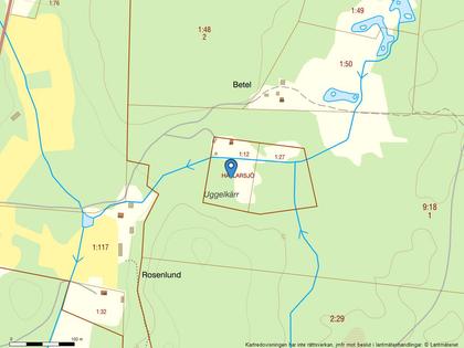 Illustrerad karta över fastigheten eller området