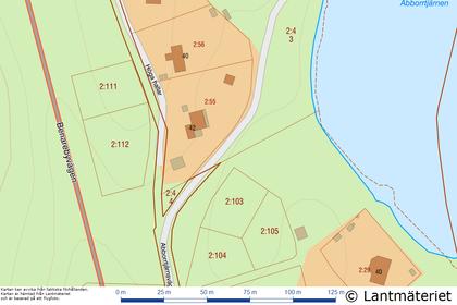 Illustrerad karta över fastigheten eller området