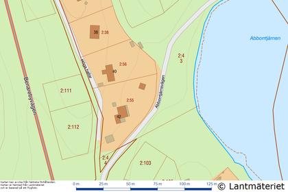 Illustrerad karta över fastigheten eller området