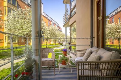 Balkong eller utsiktsbild