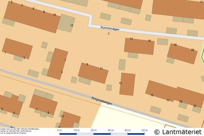 Illustrerad karta över fastigheten eller området