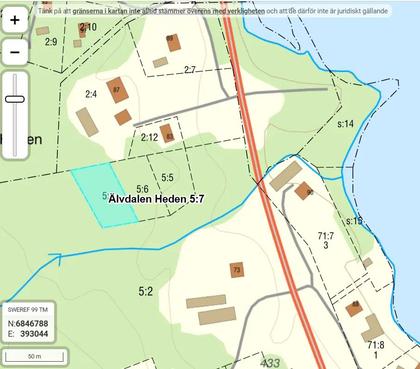 Illustrerad karta över fastigheten eller området