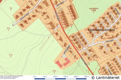Illustrerad karta över fastigheten eller området