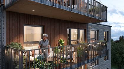 Balkong eller utsiktsbild