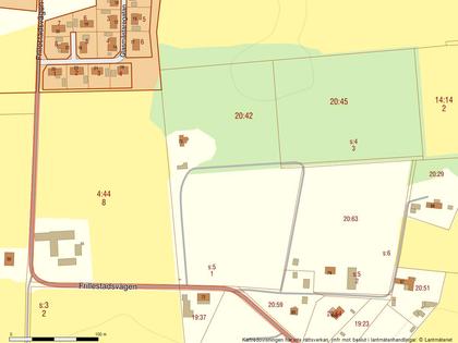 Illustrerad karta över fastigheten eller området