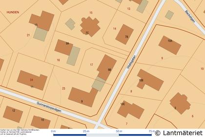 Illustrerad karta över fastigheten eller området