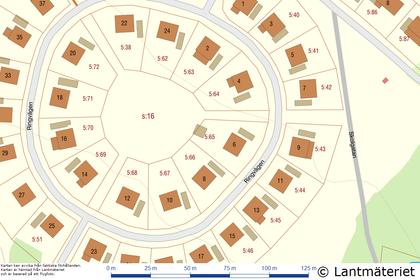 Illustrerad karta över fastigheten eller området