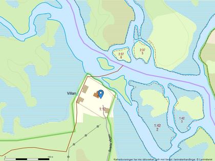 Illustrerad karta över fastigheten eller området