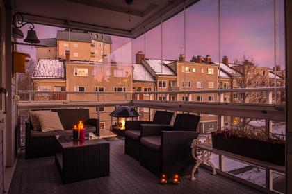 Balkong eller utsiktsbild