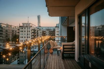 Balkong eller utsiktsbild