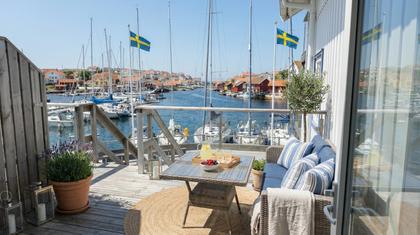 Balkong eller utsiktsbild