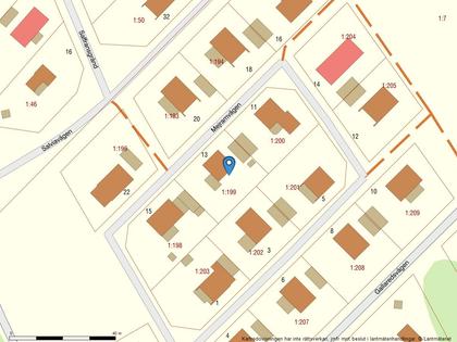 Illustrerad karta över fastigheten eller området