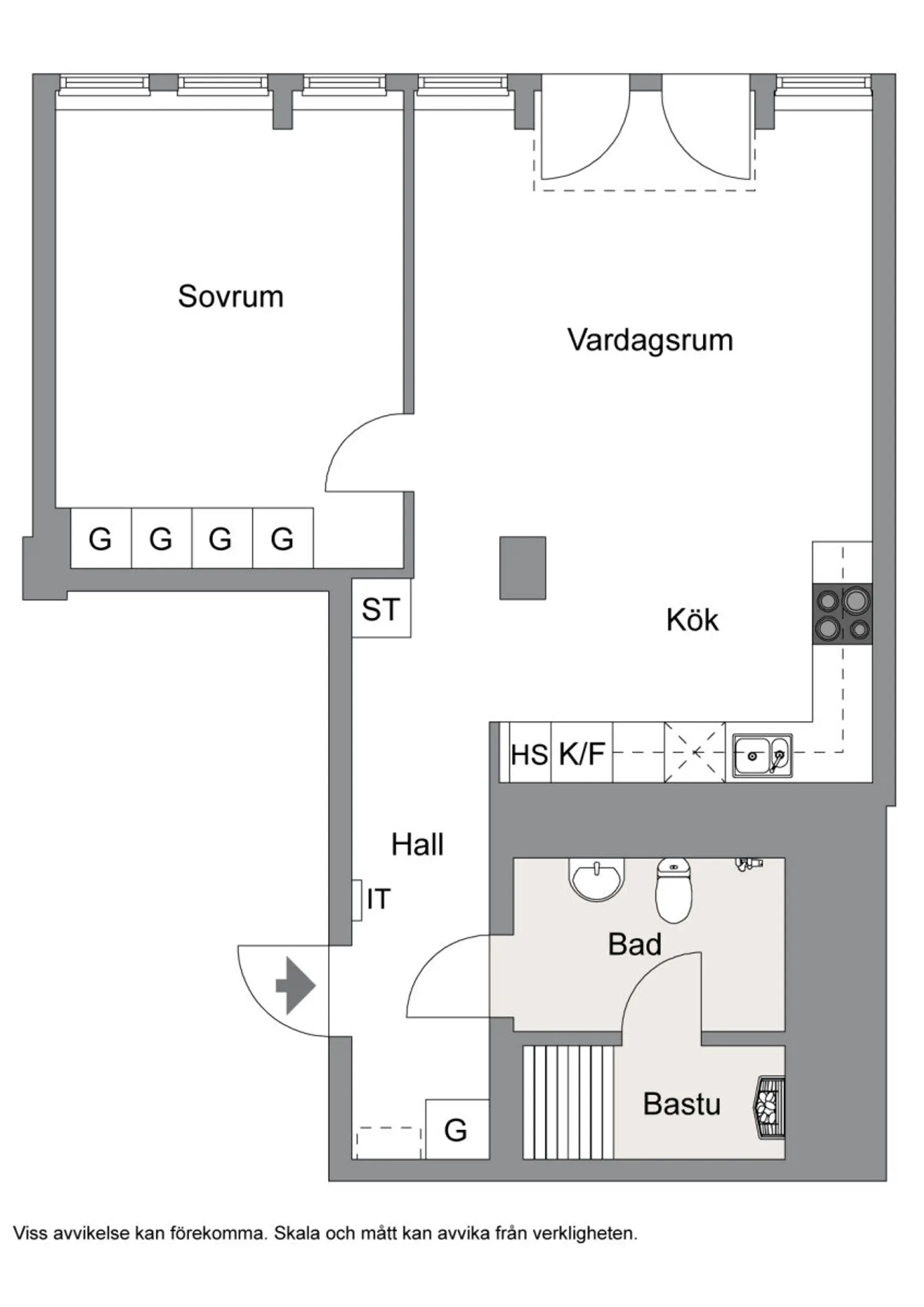 Floor plan for Östersundsgatan 7