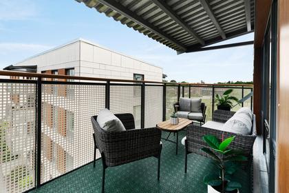 Balkong eller utsiktsbild