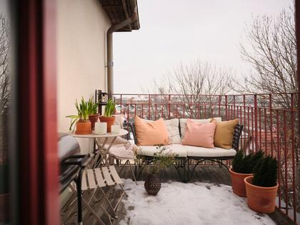 Balkong eller utsiktsbild