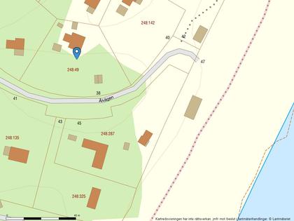 Illustrerad karta över fastigheten eller området