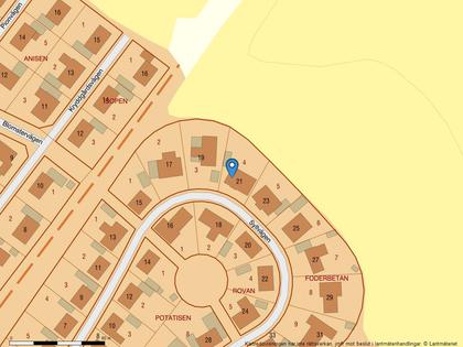 Illustrerad karta över fastigheten eller området